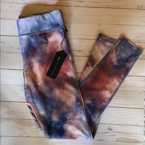 Cotton Candy Tie Dye yoga pants. Size M.